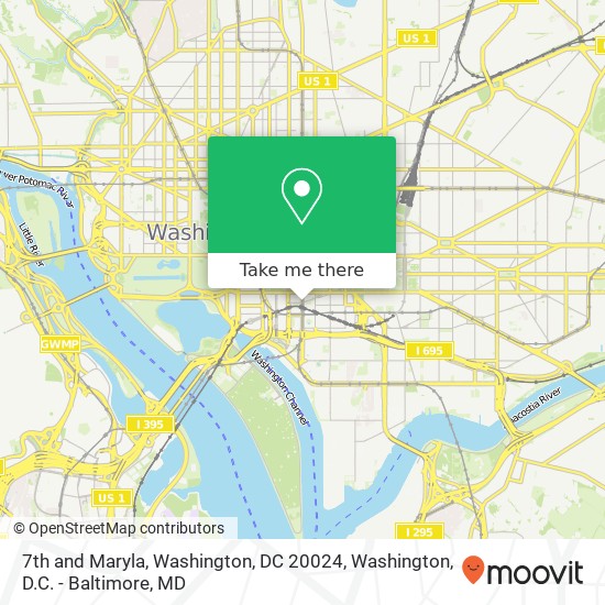 7th and Maryla, Washington, DC 20024 map