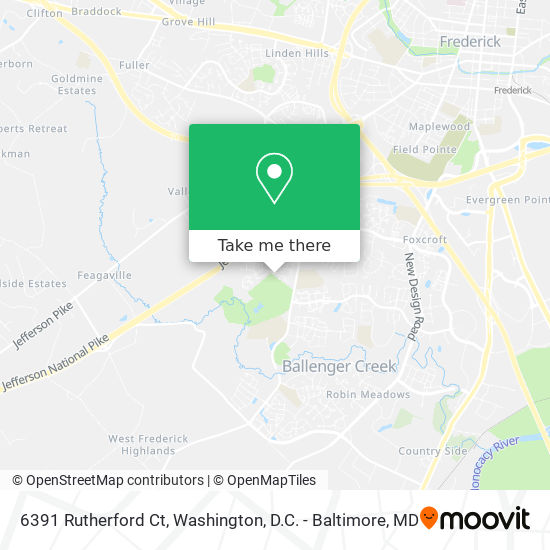 6391 Rutherford Ct map