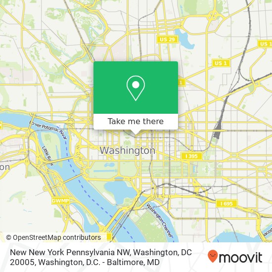 New New York Pennsylvania NW, Washington, DC 20005 map