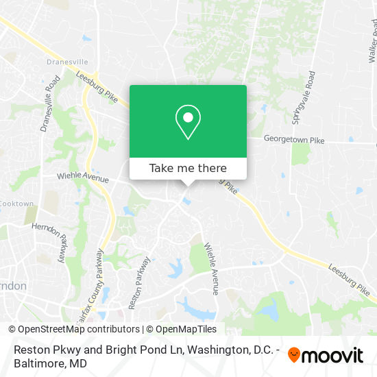 Reston Pkwy and Bright Pond Ln map