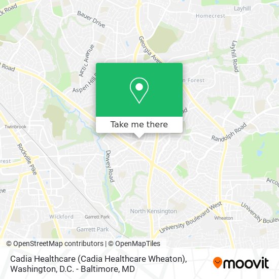 Cadia Healthcare (Cadia Healthcare Wheaton) map