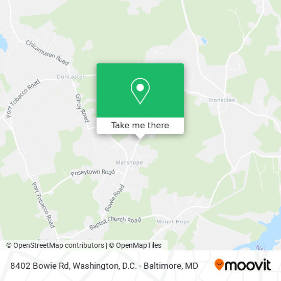 Mapa de 8402 Bowie Rd