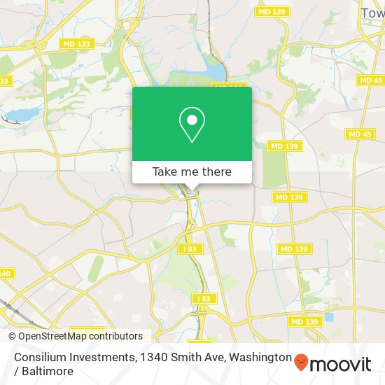 Mapa de Consilium Investments, 1340 Smith Ave