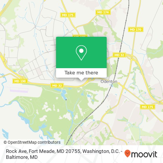 Mapa de Rock Ave, Fort Meade, MD 20755