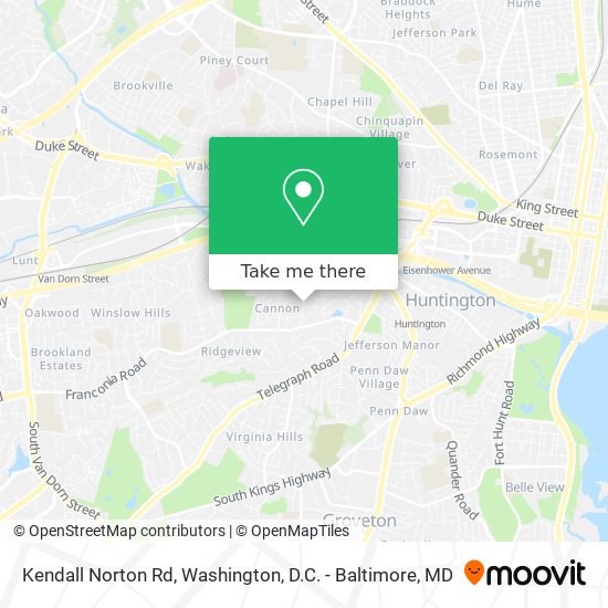Mapa de Kendall Norton Rd