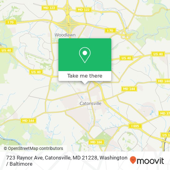 723 Raynor Ave, Catonsville, MD 21228 map