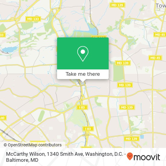 Mapa de McCarthy Wilson, 1340 Smith Ave