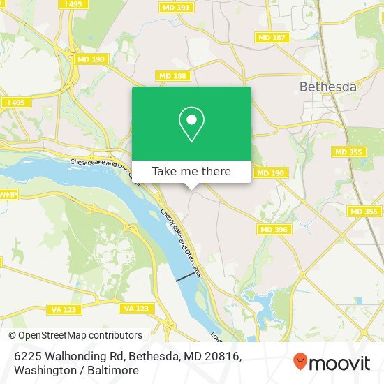 6225 Walhonding Rd, Bethesda, MD 20816 map