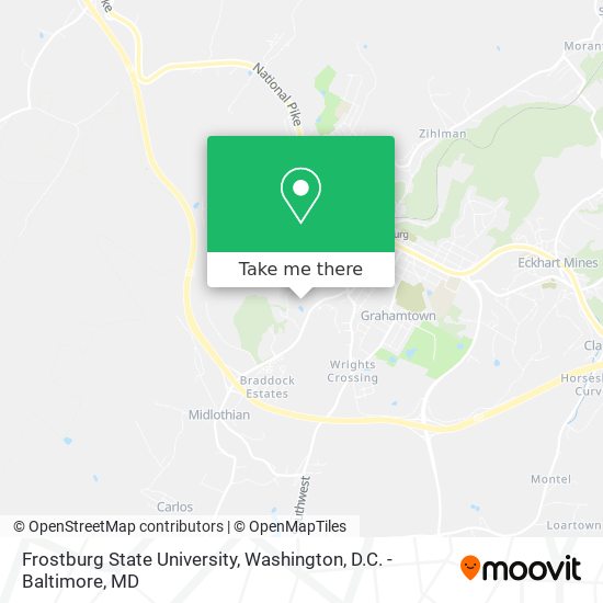 Mapa de Frostburg State University