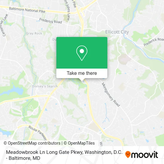 Meadowbrook Ln Long Gate Pkwy map
