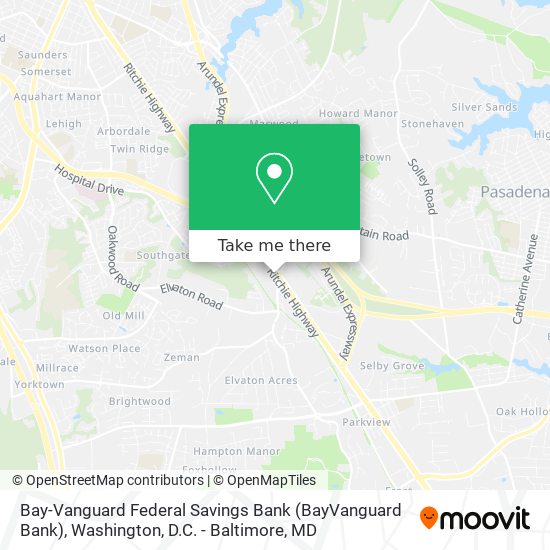 Bay-Vanguard Federal Savings Bank (BayVanguard Bank) map