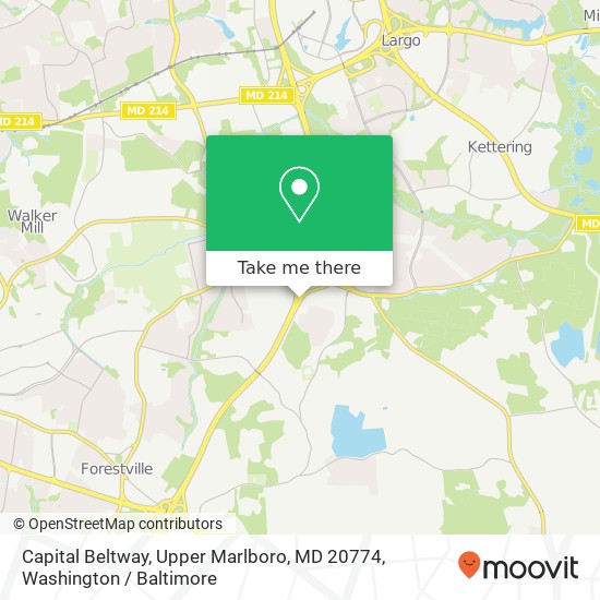 Capital Beltway, Upper Marlboro, MD 20774 map