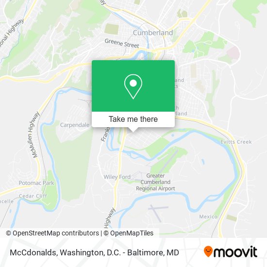 McCdonalds map