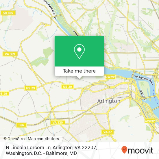 N Lincoln Lorcom Ln, Arlington, VA 22207 map