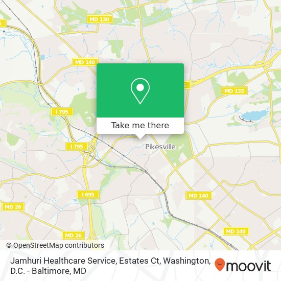 Mapa de Jamhuri Healthcare Service, Estates Ct