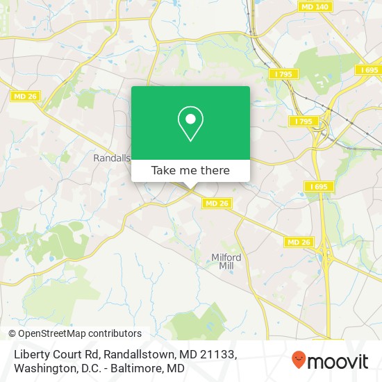 Liberty Court Rd, Randallstown, MD 21133 map