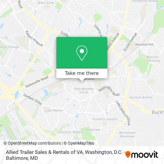 Allied Trailer Sales & Rentals of VA map