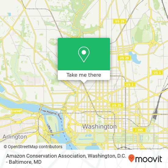 Mapa de Amazon Conservation Association
