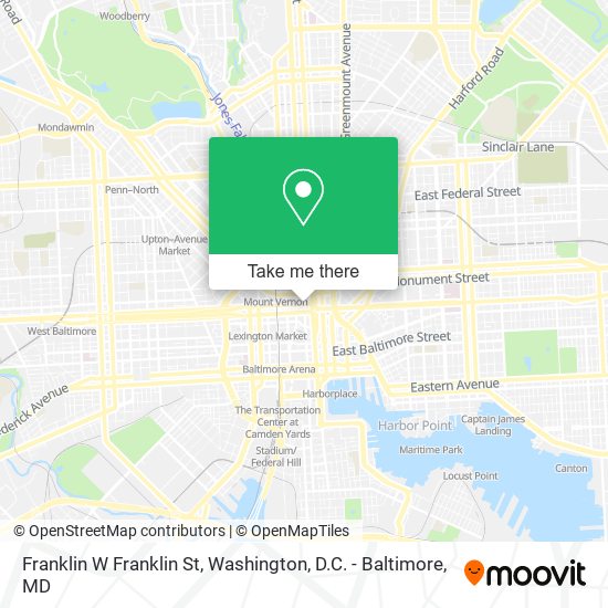 Mapa de Franklin W Franklin St