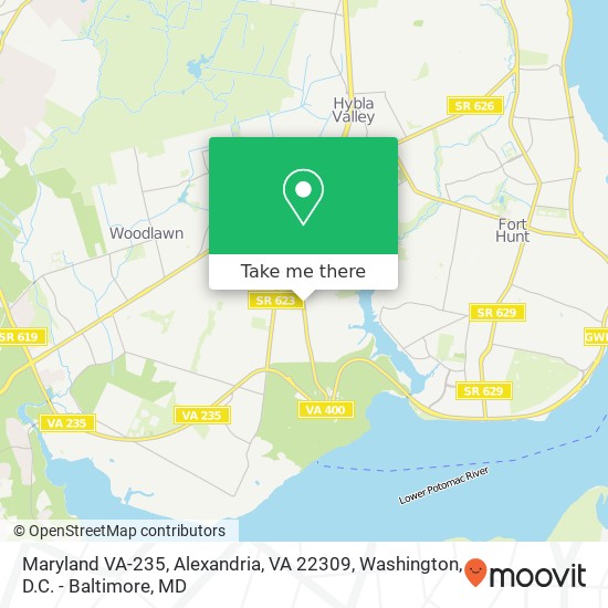 Maryland VA-235, Alexandria, VA 22309 map