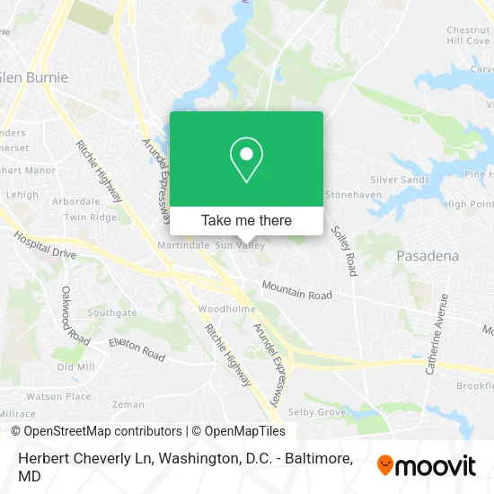 Herbert Cheverly Ln map