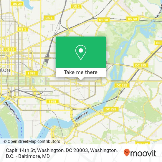 Capit 14th St, Washington, DC 20003 map