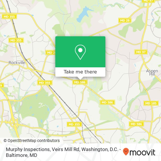 Mapa de Murphy Inspections, Veirs Mill Rd