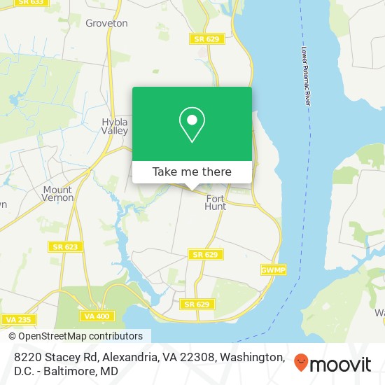 8220 Stacey Rd, Alexandria, VA 22308 map