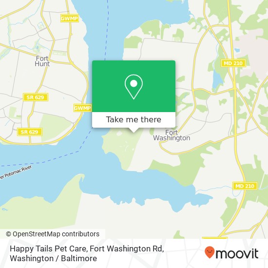 Happy Tails Pet Care, Fort Washington Rd map