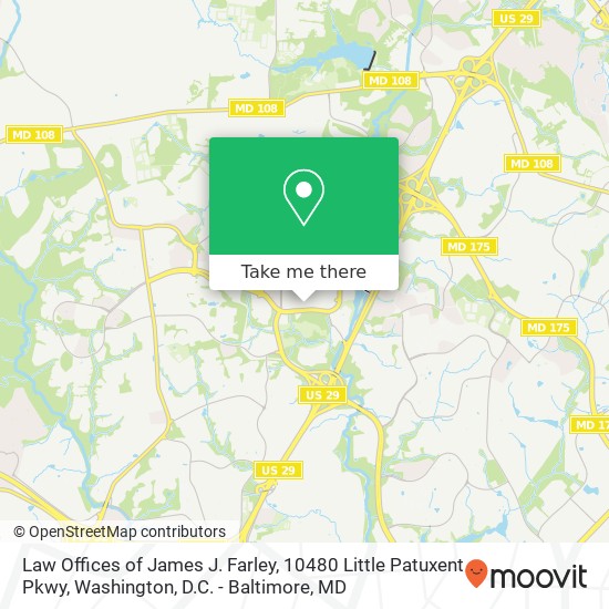 Law Offices of James J. Farley, 10480 Little Patuxent Pkwy map