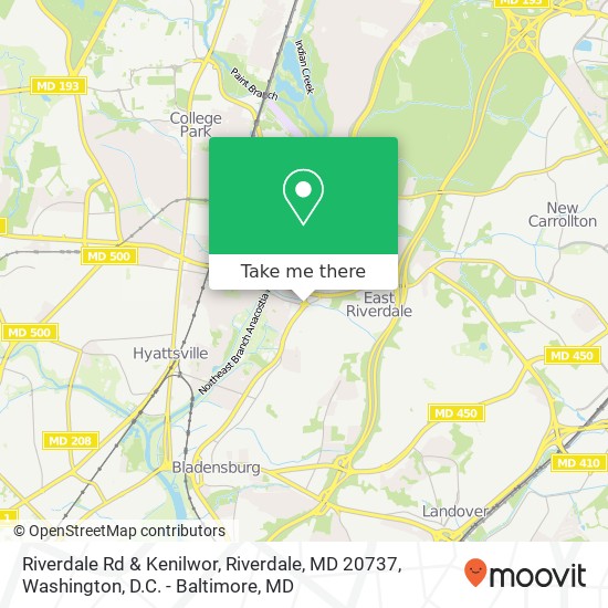 Riverdale Rd & Kenilwor, Riverdale, MD 20737 map