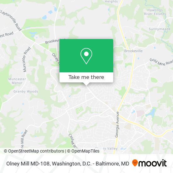 Olney Mill MD-108 map