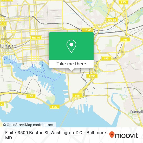 Mapa de Finite, 3500 Boston St