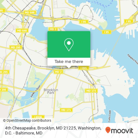 Mapa de 4th Chesapeake, Brooklyn, MD 21225