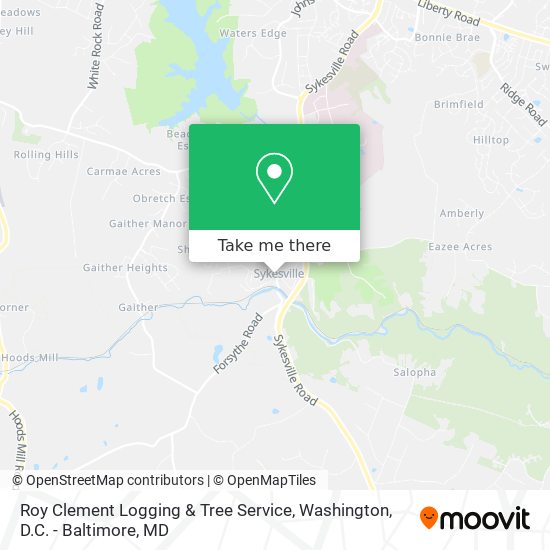 Roy Clement Logging & Tree Service map