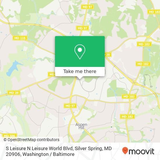 S Leisure N Leisure World Blvd, Silver Spring, MD 20906 map