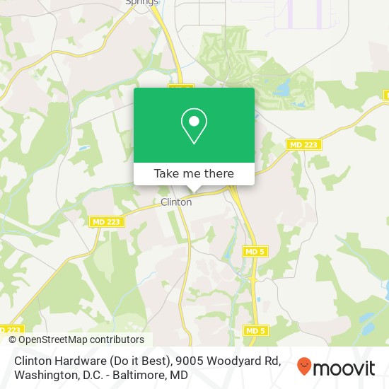 Mapa de Clinton Hardware (Do it Best), 9005 Woodyard Rd