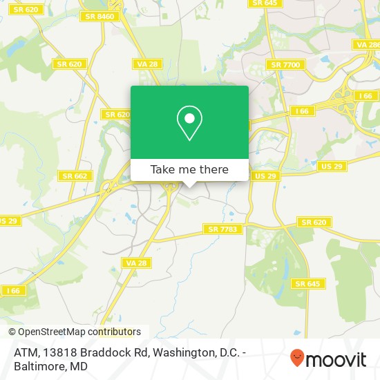 ATM, 13818 Braddock Rd map