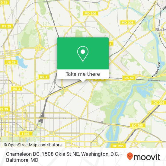 Chameleon DC, 1508 Okie St NE map