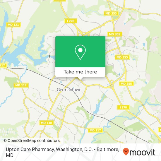 Upton Care Pharmacy map