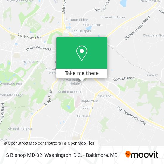 S Bishop MD-32 map