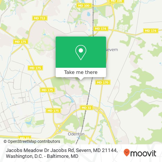 Jacobs Meadow Dr Jacobs Rd, Severn, MD 21144 map