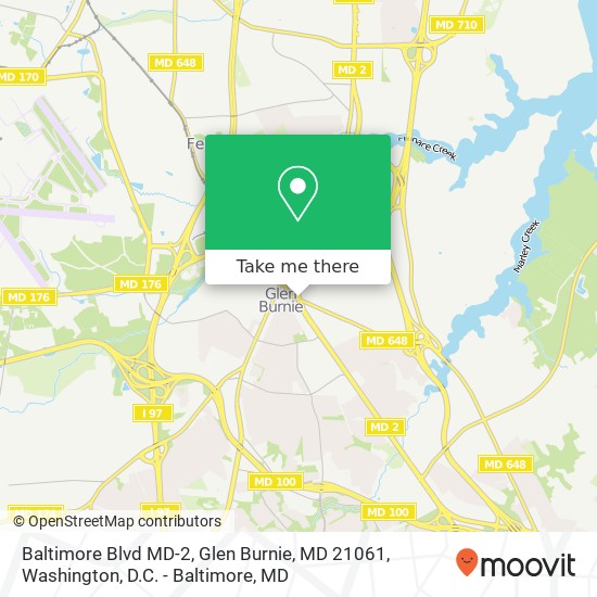 Baltimore Blvd MD-2, Glen Burnie, MD 21061 map