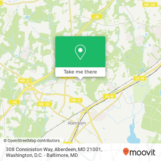 308 Conniniston Way, Aberdeen, MD 21001 map