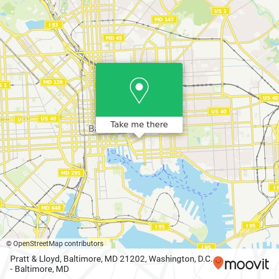 Pratt & Lloyd, Baltimore, MD 21202 map