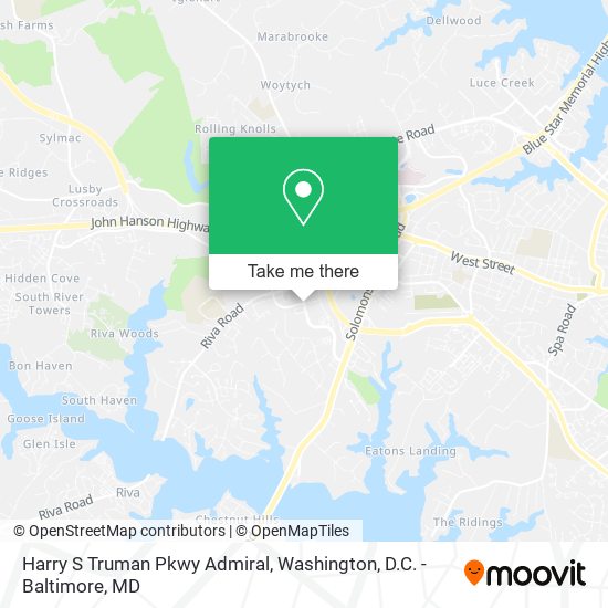 Harry S Truman Pkwy Admiral map