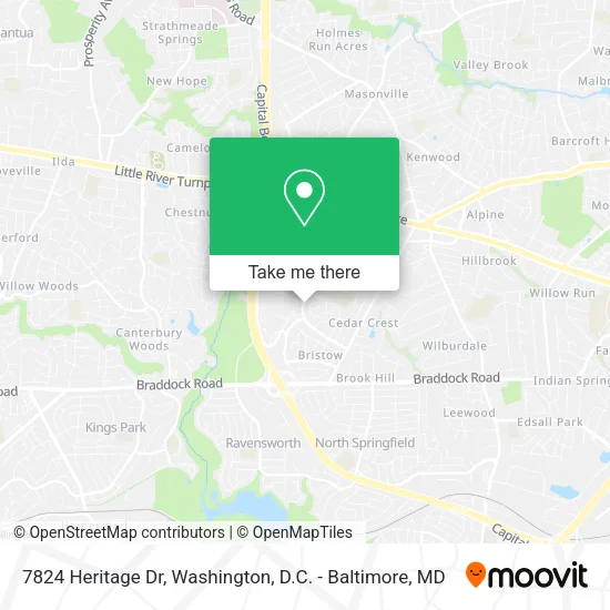 7824 Heritage Dr map