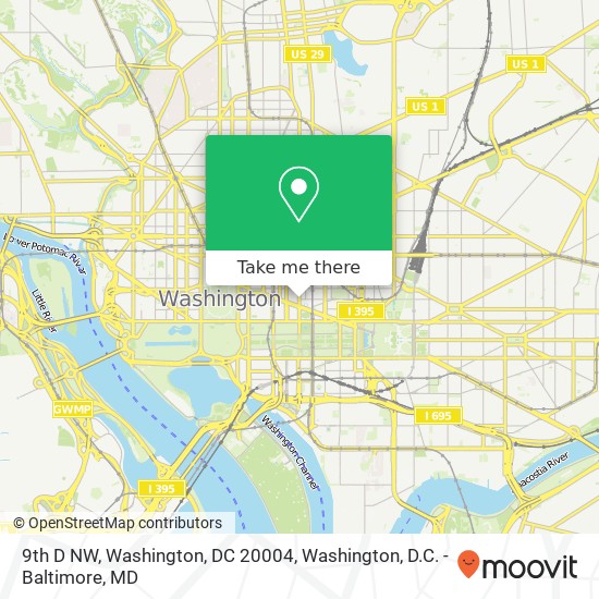 9th D NW, Washington, DC 20004 map