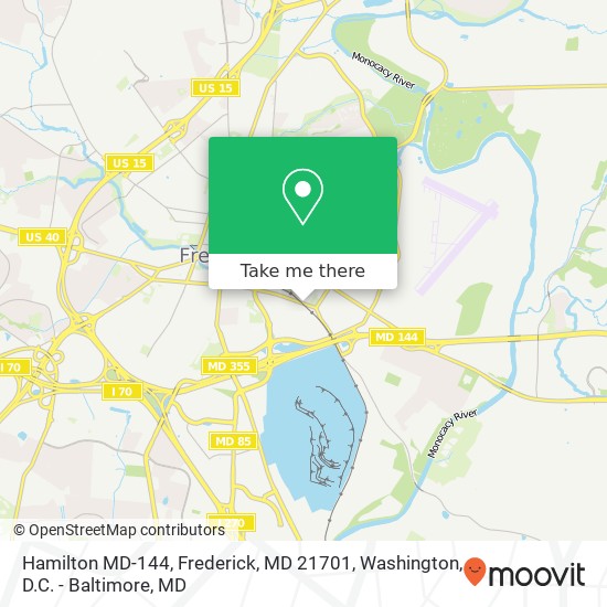 Mapa de Hamilton MD-144, Frederick, MD 21701