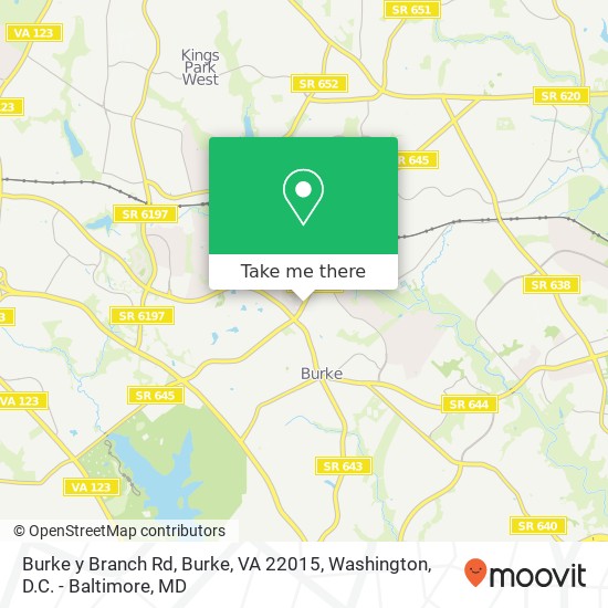 Burke y Branch Rd, Burke, VA 22015 map